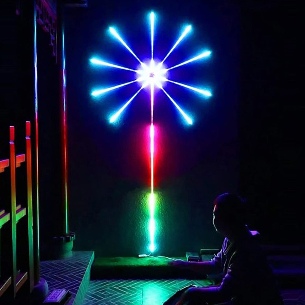 Elegant fyrverkeri LED-ljus för hemmet, perfekt för att skapa mysig och avkopplande stämningsbelysning.