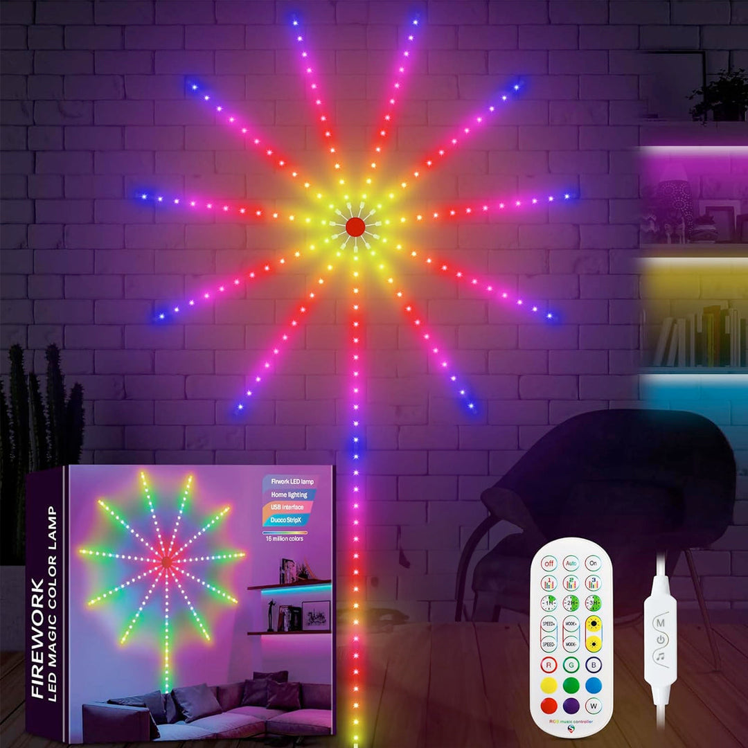 Enkel installation av fyrverkeri LED-list för flexibel inomhusbelysning och effektfull rumsdekoration.