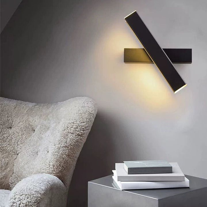 Flexibel LED-vägglampa, 360° roterbar. Modern designbelysning för hemmet.