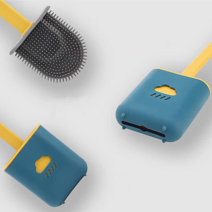 Hygienisk silikon toalettborste, lätt att rengöra. Perfekt för modern badrumshygien och effektiv rengöring.