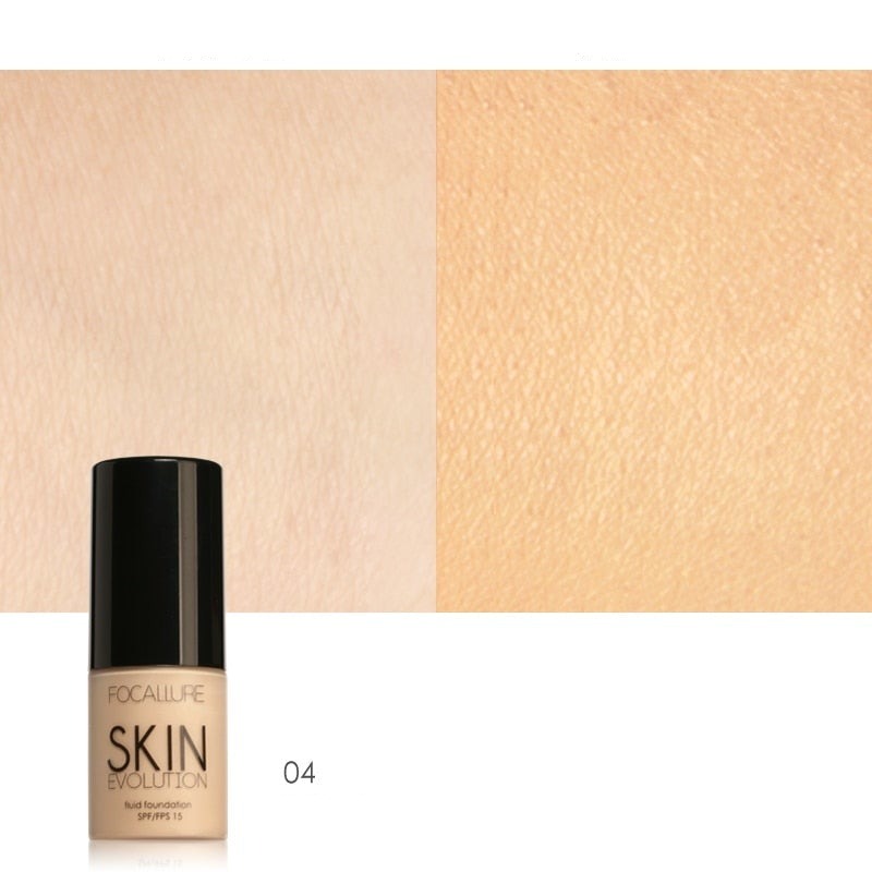 Foundation för känslig hud, flytande formula, naturlig finish.