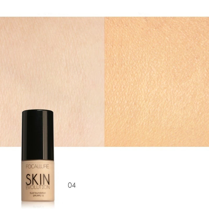 Foundation för känslig hud, flytande formula, naturlig finish.