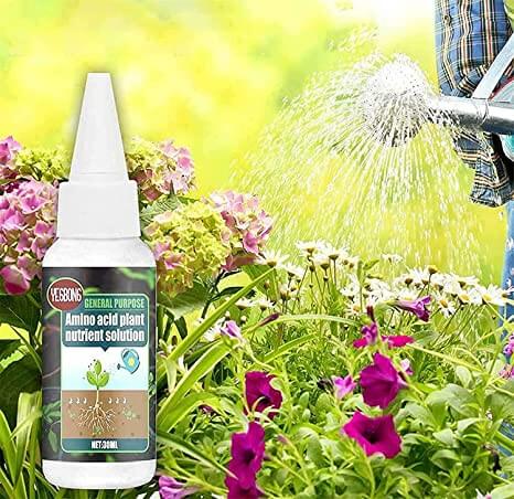 Effektiv flytande växtnäring för optimal växttillväxt, fylliga blommor och starkt rotsystem.