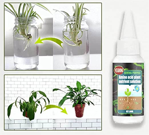 Gör dina växter friska & starka med denna flytande växtnäring 30 ml. Förbättrar rotsystem & blomning.