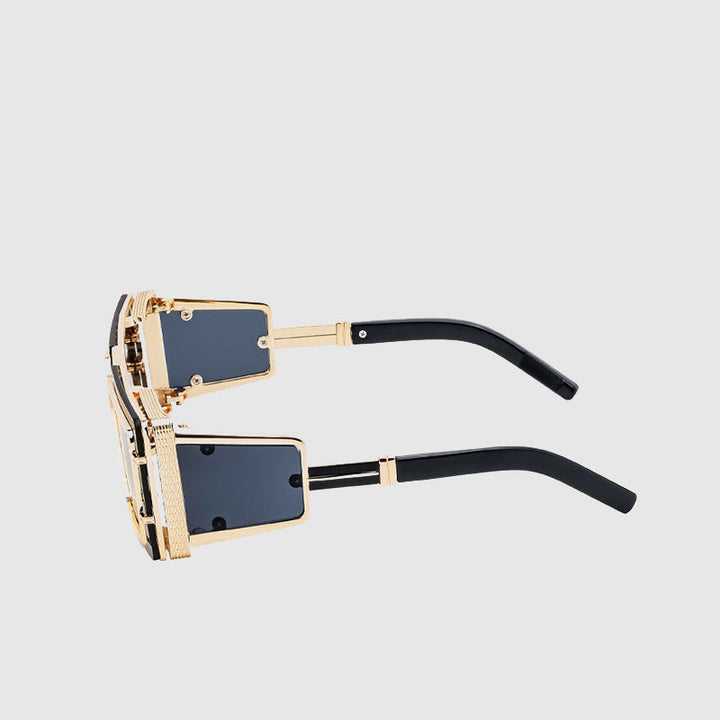 Robusta fyrkantiga solglasögon för unisex med UV400 skydd. Perfekta för både mode och funktion under soliga dagar.