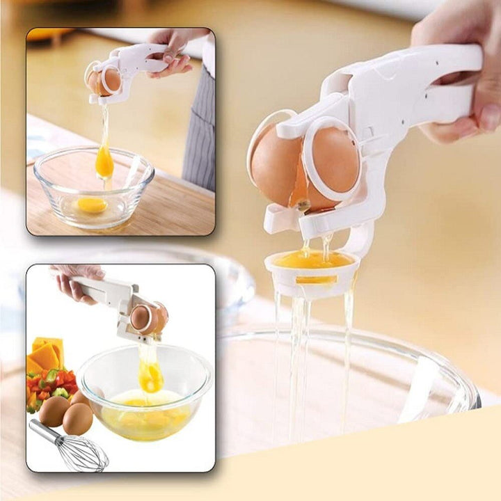 Modern köksgadget: äggskalsknäckare som gör matlagningen enklare och snabbare.