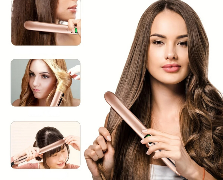 Elegant, definierade lockar stylade med GlamPro 2-i-1 locktång för en glamorös och hållbar frisyr.