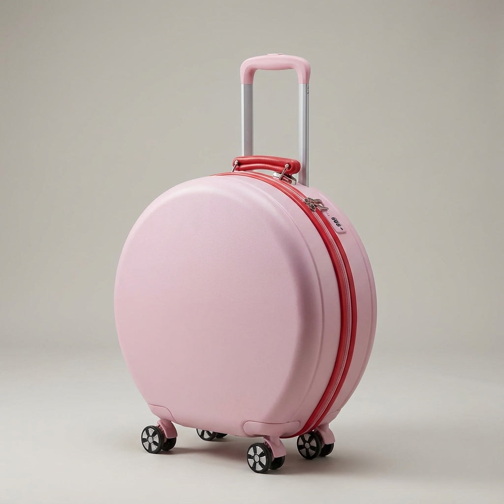 Rosa hårdskalsresväska CarryLite med TSA-lås & 360° spinnerhjul. Perfekt kompakt weekendväska.