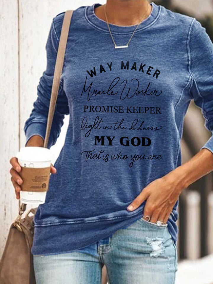 Bekväm grön damtröja med lång ärm, perfekt för avslappnad vardagslook. Mysig pullover för kvinnor.