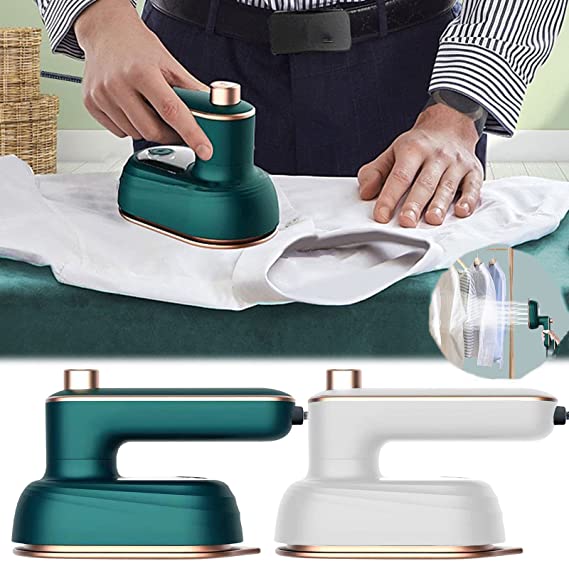 Ergonomiskt handhållet ångstrykjärn som enkelt slätar ut kläder med kraftfull ånga.