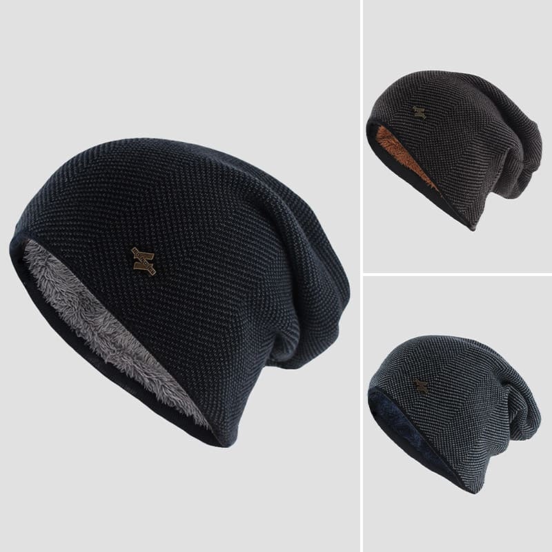 Varm och modern unisex stickad mössa. En mångsidig modeaccessoar för höst, vinter, casual och streetwear.