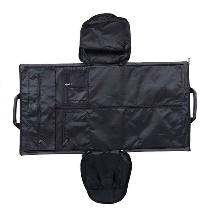 Handbagage dufflebag för affärsresa, skrynkelfri & vattentålig design. Smart resväska för pendling i grått.
