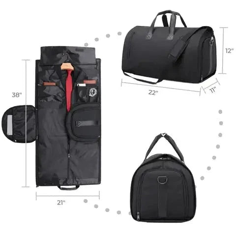 Modern grå dufflebag med slät, vattentålig yta. Idealisk som organiserad resväska eller pendlarväska.