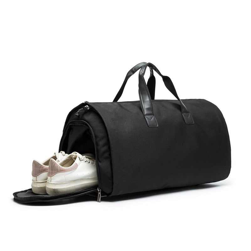 Organiserad resväska dufflebag, vattentålig för smidig pendling & affärsresa. Unisex design i grått.