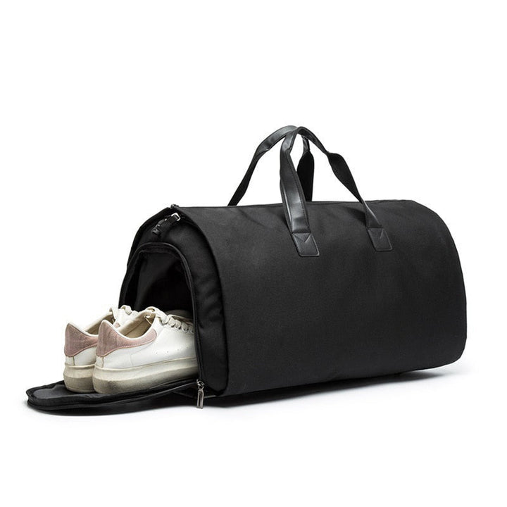 Organiserad resväska dufflebag, vattentålig för smidig pendling & affärsresa. Unisex design i grått.