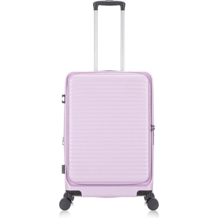 Slitstark hård resväska, utbyggbar för extra packning. Inkluderar praktiskt laptopfack för resan.
