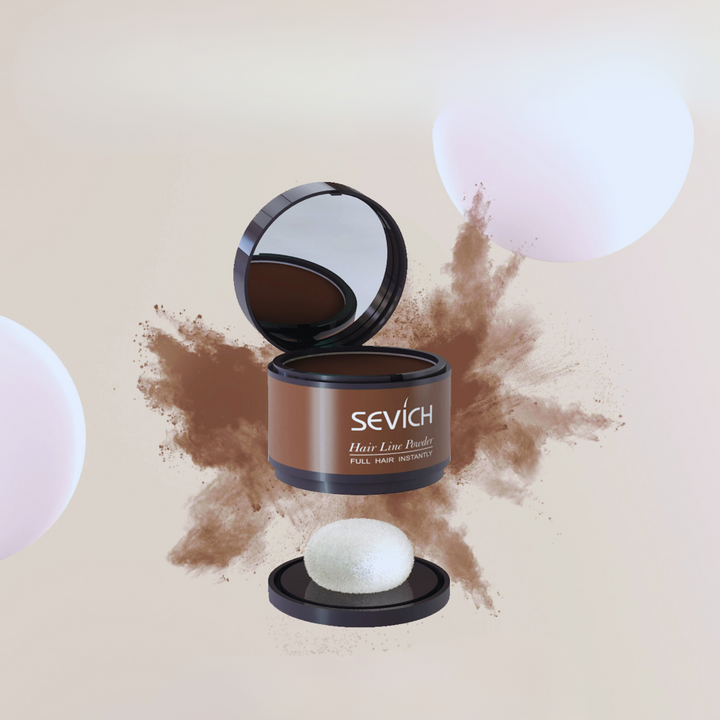Kosmetik: Hårlinjepulver Concealer, perfekt för täckning av tunna hårstrån.