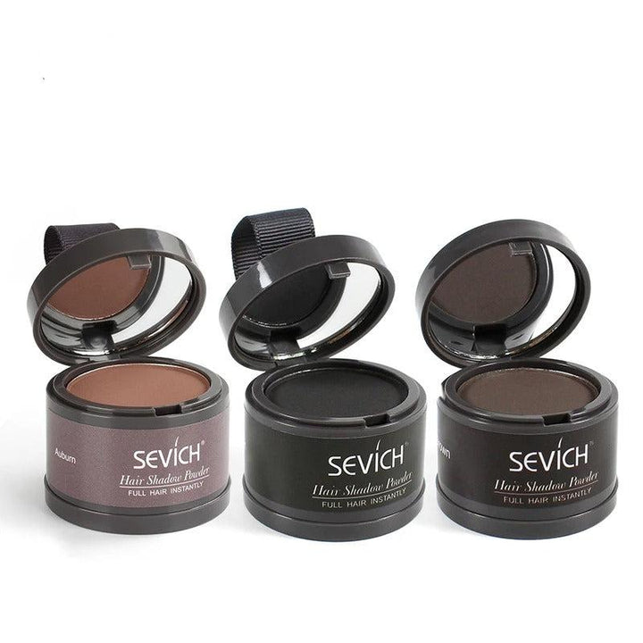 Set med Hårlinjepulver Concealer och borste, allt för perfekt täckning av hårfästet.