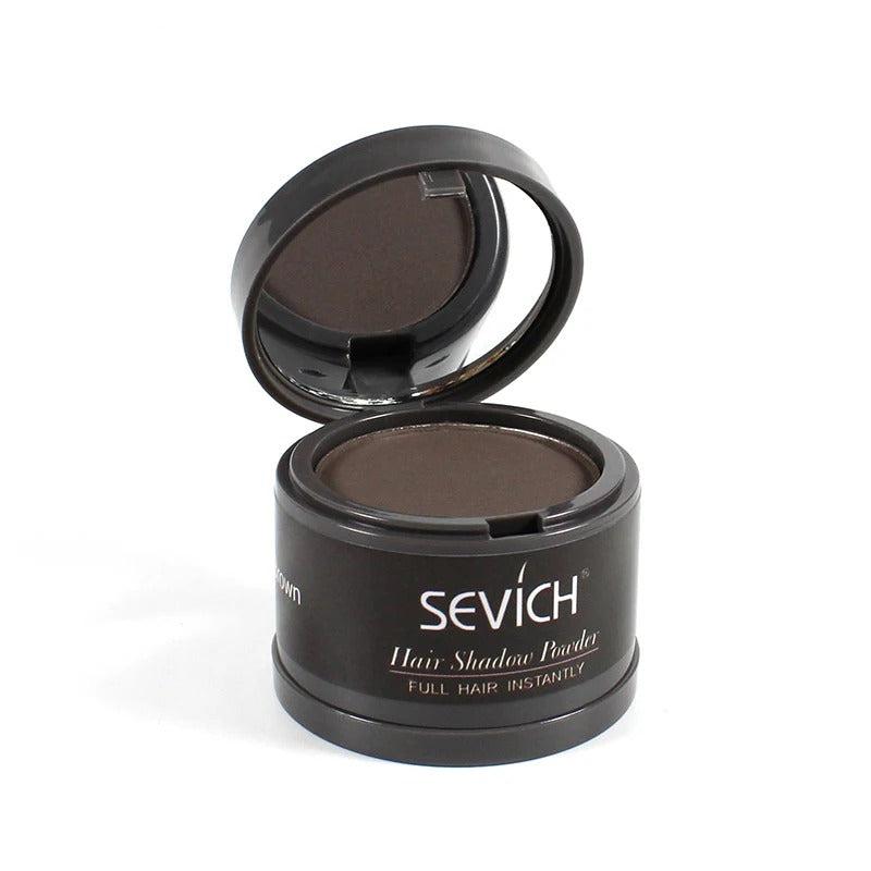 Detaljbild av kompakt Hårlinjepulver Concealer, perfekt för snabb touch-up av hårfästet.