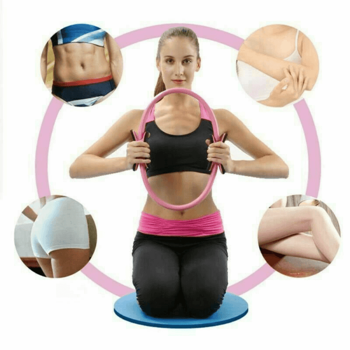Pilatesring med halkfri yta. Optimal för fitness, styrketräning och muskelträning.