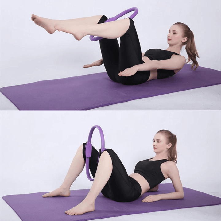 Effektiv pilatesring för helkroppsträning. Stärker kärnan & förbättrar flexibiliteten i pilates.