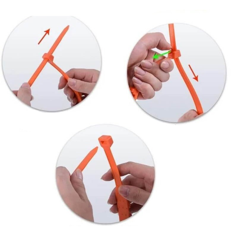 Komplett kit med 10 däckkedjor. Halkskydd för ökad bilsäkerhet vid vinterkörning på snö, is och lera.