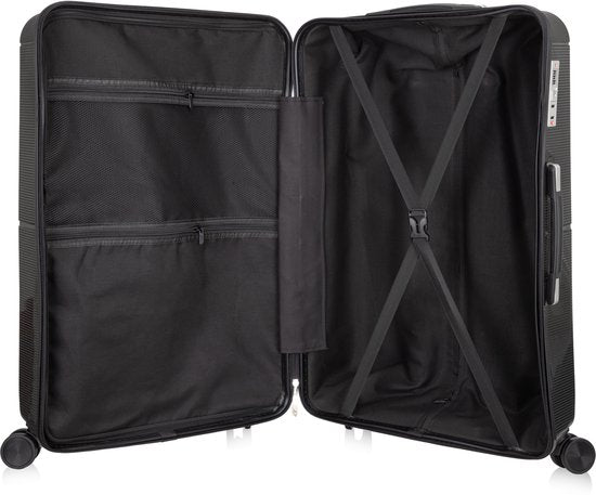 Säker hardcase resväska, handbagage med TSA-lås och 360° hjul för enkel navigering.
