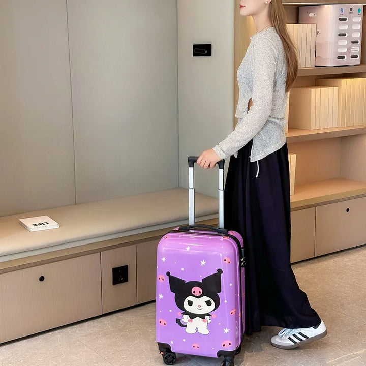 Hello Kitty barnresväska, hård, med söta tecknade motiv, perfekt för små äventyrare och handbagage.