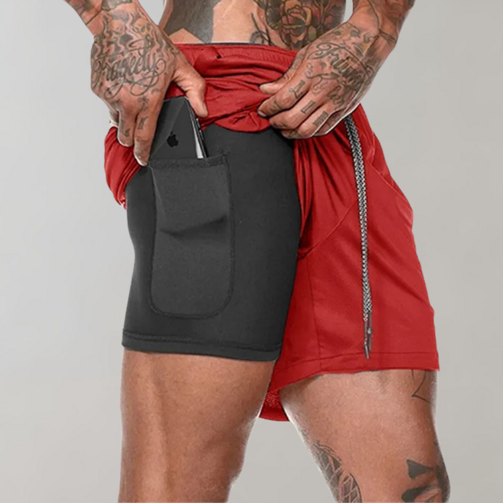 Herr aktiva shorts som kombinerar stil och funktion för en aktiv livsstil.
