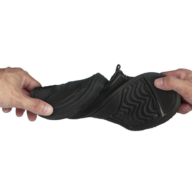 Casual men eleganta herrskor. Slip-on ankelstövlar med robust design för daglig komfort.