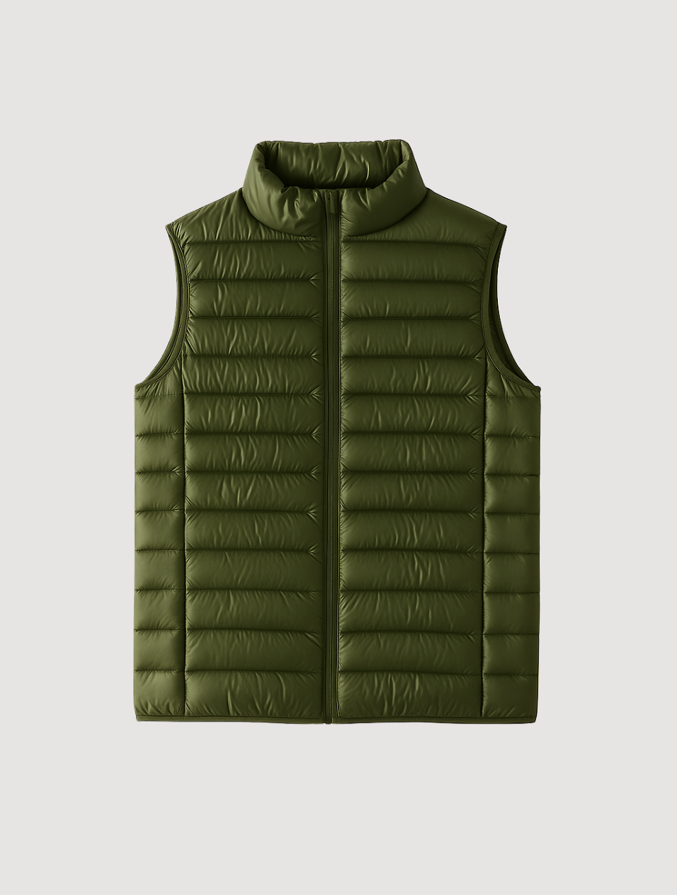 Herr quiltad väst i minimalistisk design för komfort. Ett mångsidigt ytterplagg för mellansäsongen, stilren bodywarmer.