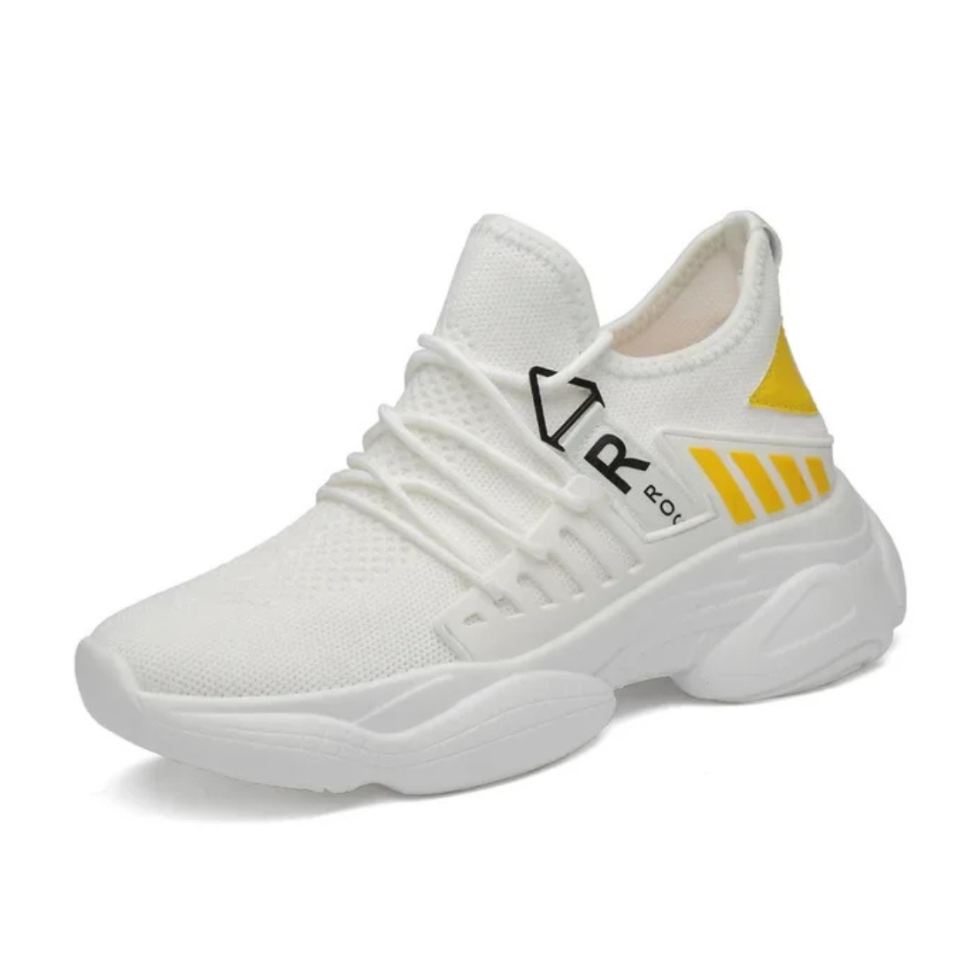 Nya herr sneakers för ökat självförtroende. Stilrena casual skor med bekväm passform och dolda klackar.