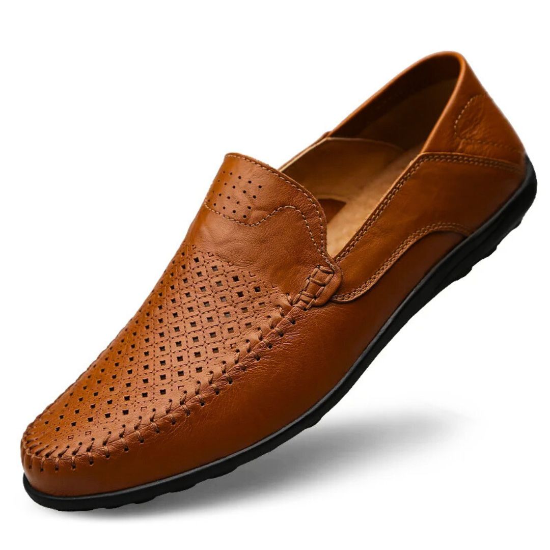 Herr loafers med unik andningsbar design för optimal komfort hela dagen.