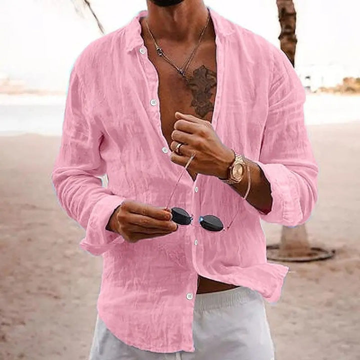 Herr Luftig Skjorta - Casual & Bekväm Sommarstil