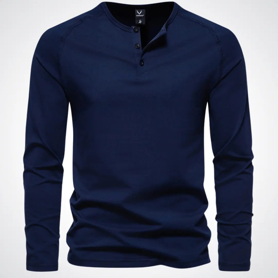 Stilren herr overshirt/jacka med praktiska fickor. Klassisk design för mångsidig användning.