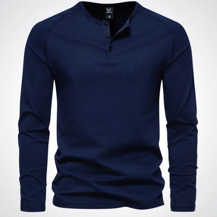 Stilren herr overshirt/jacka med praktiska fickor. Klassisk design för mångsidig användning.