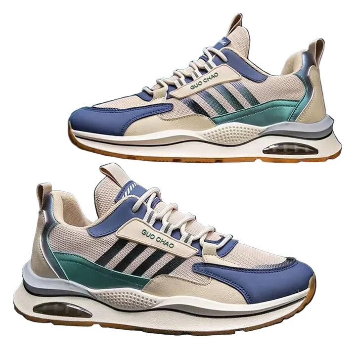 Herr retro sneakers, tidlös stil med modern komfort. Klassiska herrskor för vardag.