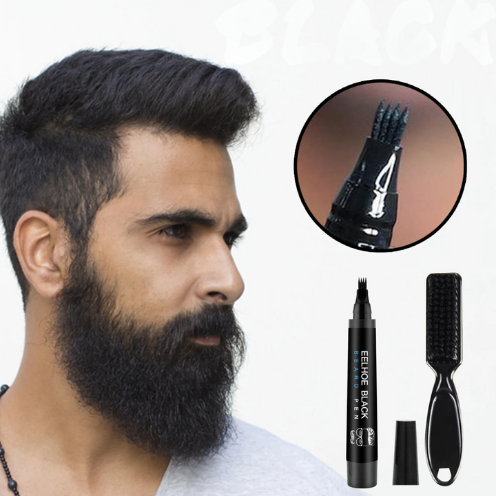 Herr skäggfiller penna kit. Fyller ut tunt skägg, ger en fylligare och definierad skägglook snabbt.