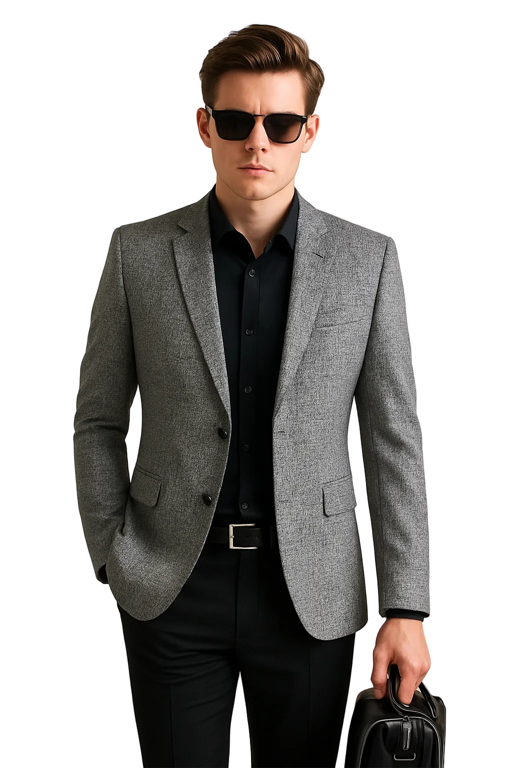 Herr slim fit blazerjacka för skarp, modern stil. Figurnära passform perfekt för både affärs- & casual look.