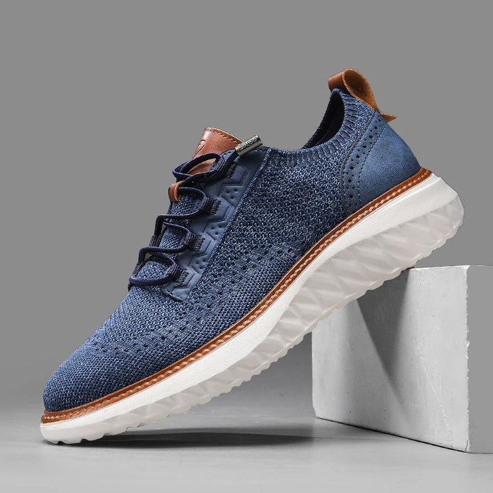Bekväma slip-on herrskor. Andningsbara sneakers som håller fötterna svala under långa dagar. Optimal komfort.
