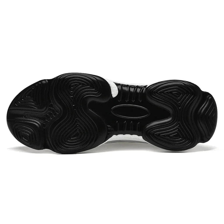 Vardagssneakers för herr med dold höjd. Grå, bekväma och stilrena skor som ökar din längd diskret.