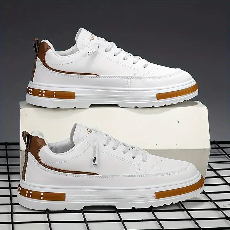 Herr sportiga sneakers för aktiv livsstil. Lätta, bekväma fritidsskor med halkfria sulor för vardagsbruk.