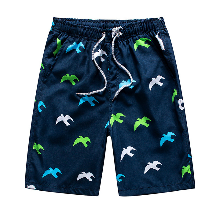 Snabbtorkande herr strandshorts med snyggt tryck, komfortabla och mångsidiga för varma sommardagar.