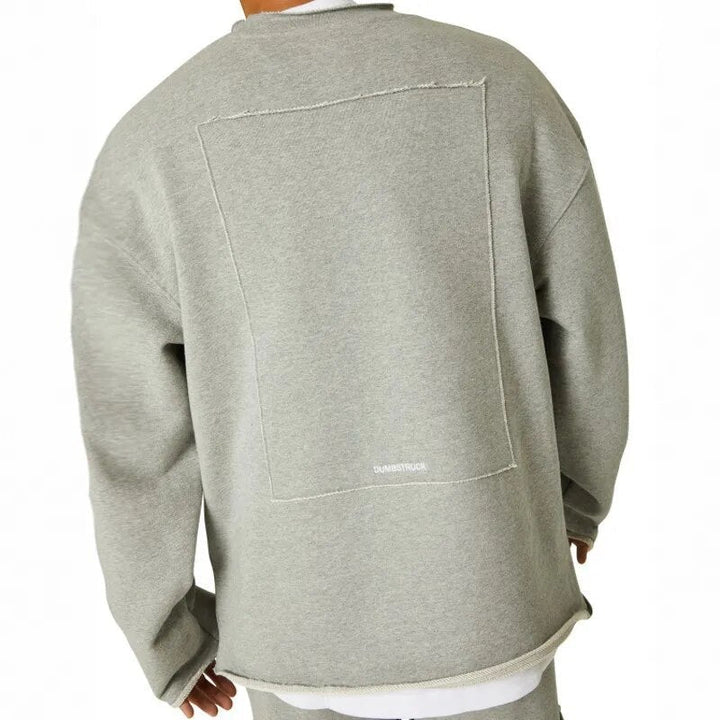 Sportig herr sweatshirt med rundhals, perfekt för fritid, träning och mångsidig vardagsstil.