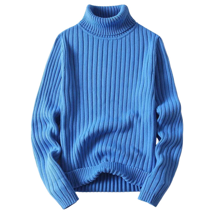 Herr turtlenecktröja i tidlös stil. Perfekt för vardag och elegant höst-/vintermode.