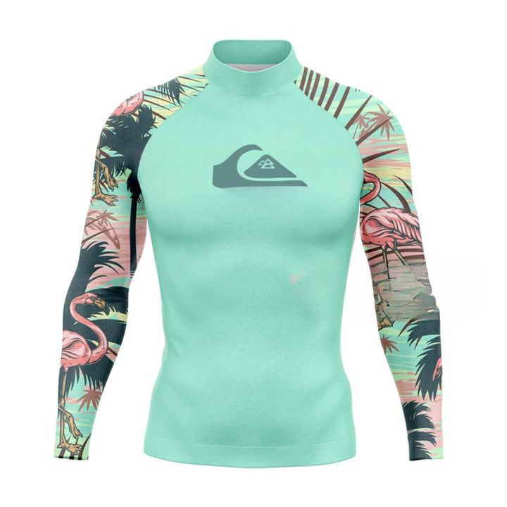 Långärmad UV-skyddad herr surfdräkt, perfekt som rash guard för vattensport & simning.