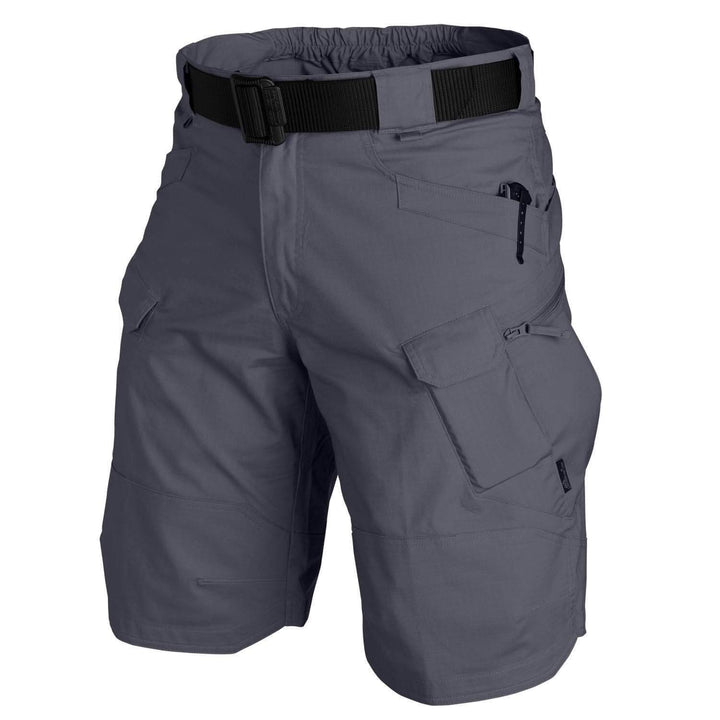 Herrshorts för vandring, taktiska och vattentäta, med flera praktiska fickor.