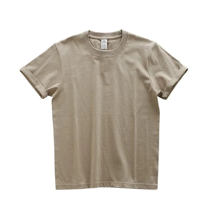 Modern herrmode T-shirt, överdimensionerad design med rundhals för en stilren och bekväm look.