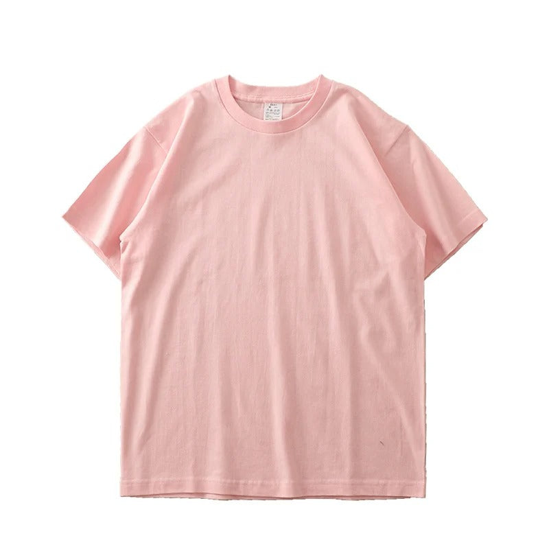 Avslappnad herr T-shirt, överdimensionerad med rundhals, kortärmad för vardagsstil och komfort.