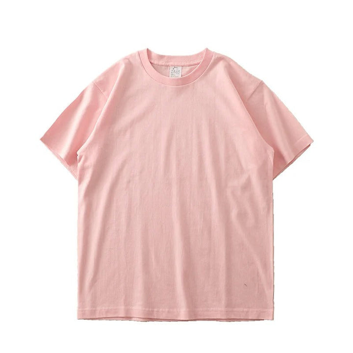 Avslappnad herr T-shirt, överdimensionerad med rundhals, kortärmad för vardagsstil och komfort.